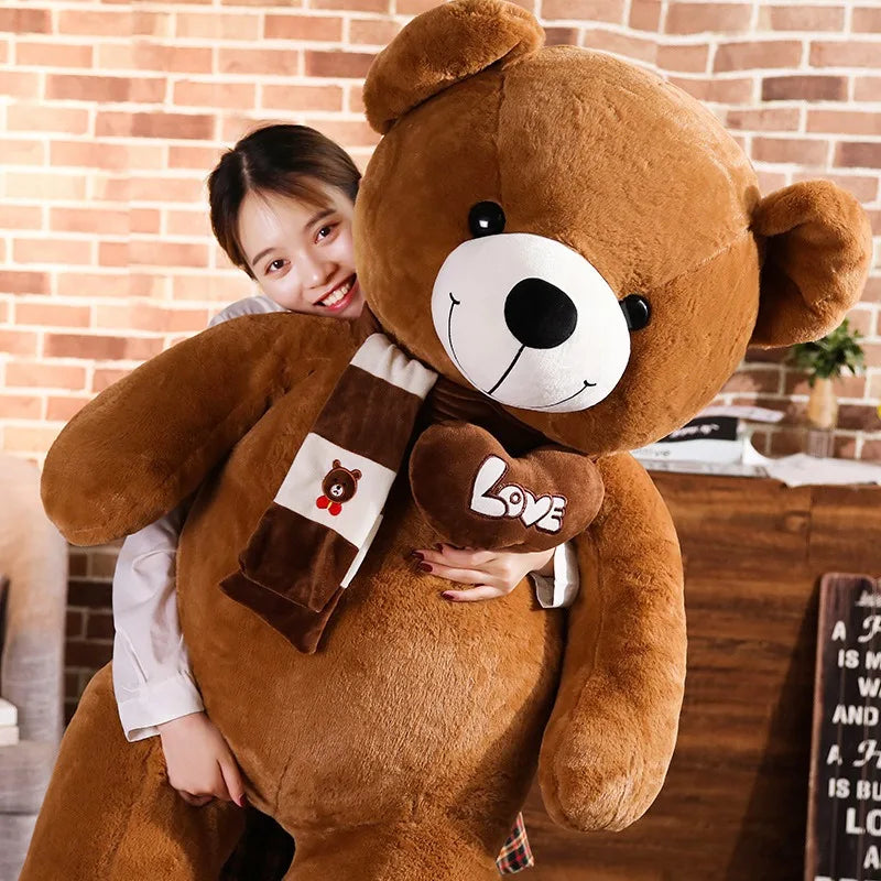 High Quality 4 Colors Teddy Bear With Scarf Stuffed