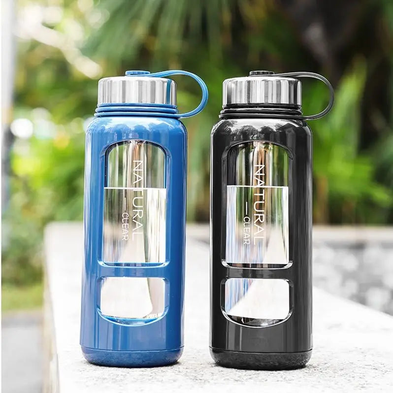 Portable Water Bottle Glass 520/650/1000ml Large