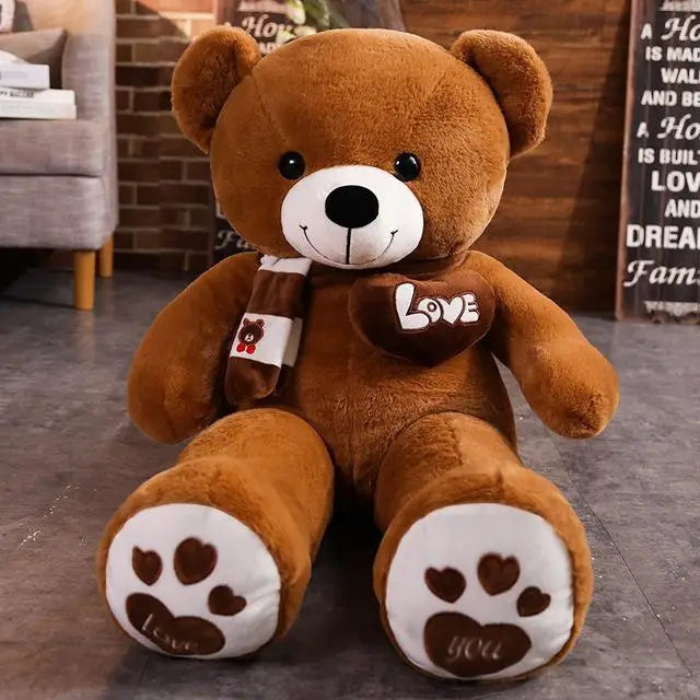 High Quality 4 Colors Teddy Bear With Scarf Stuffed