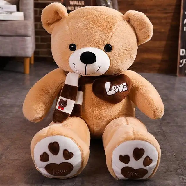 High Quality 4 Colors Teddy Bear With Scarf Stuffed