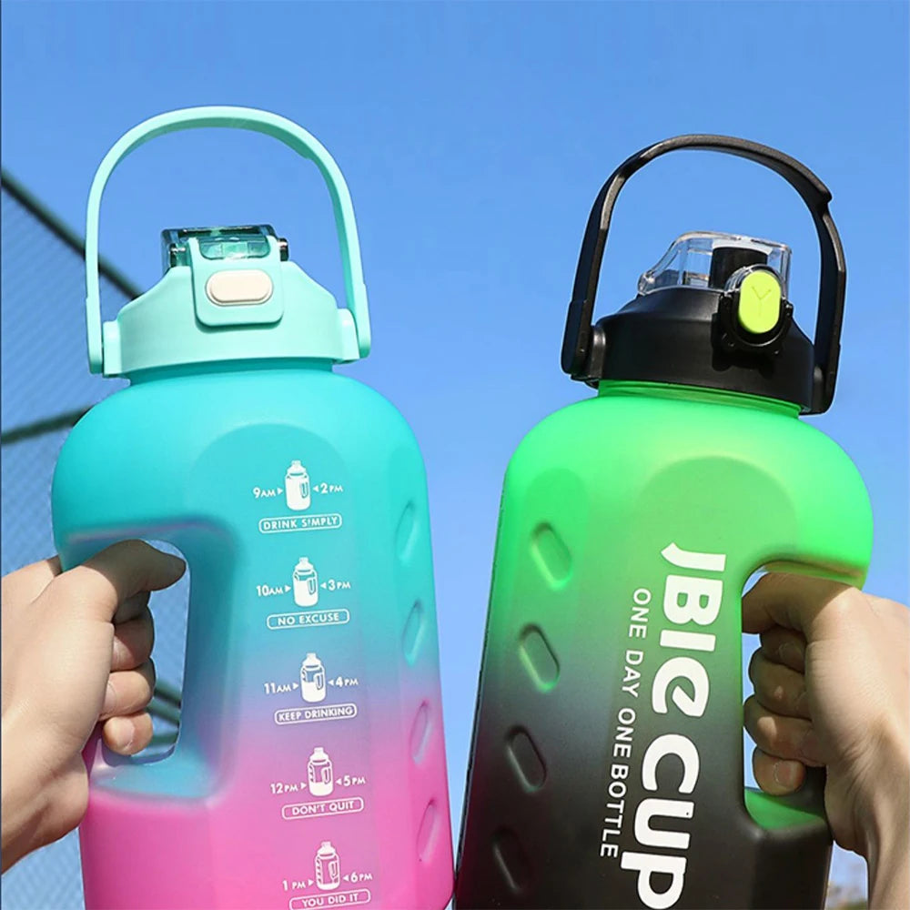 Large Capacity 3000ML Sports Water Bottle With Handle