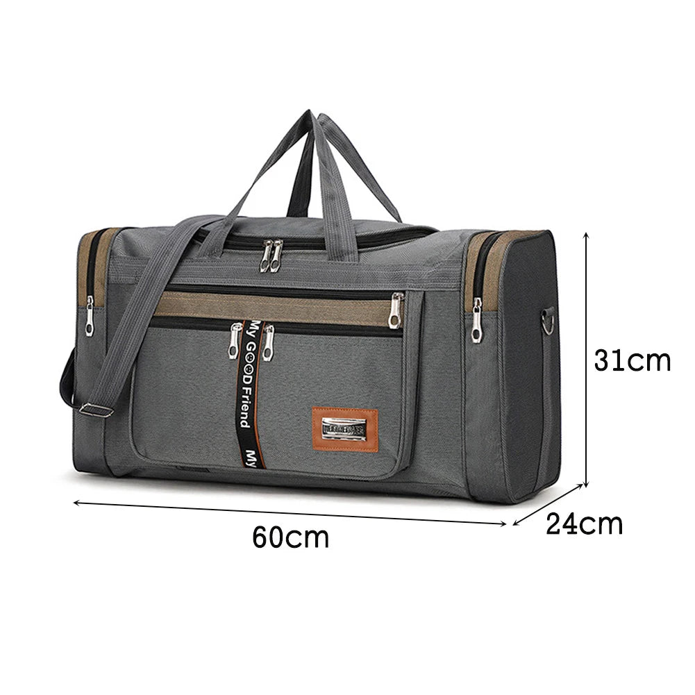 Nylon Travel Duffel Bag Large Capacity Handbag Portable