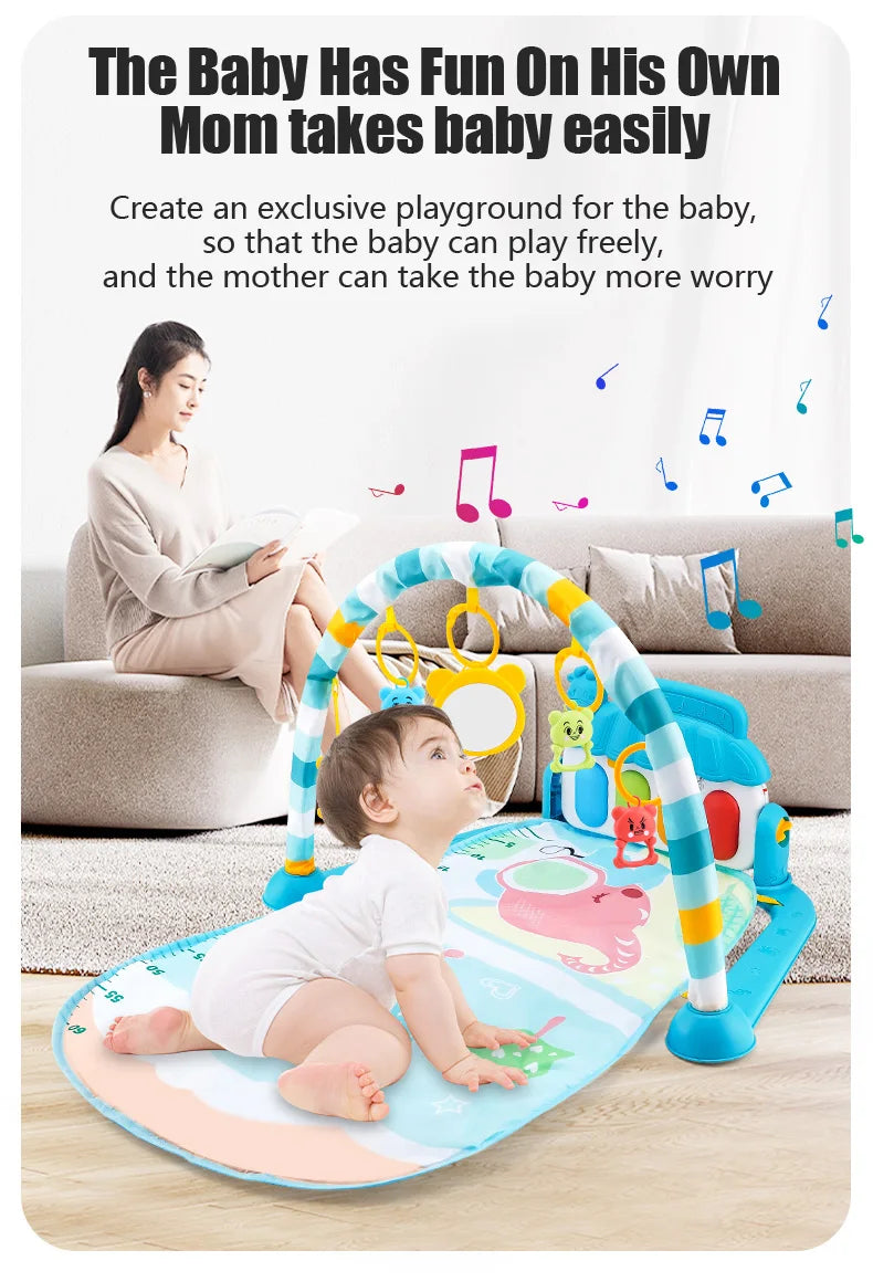 Baby Fitness Stand Music Play Gym Activity Toys