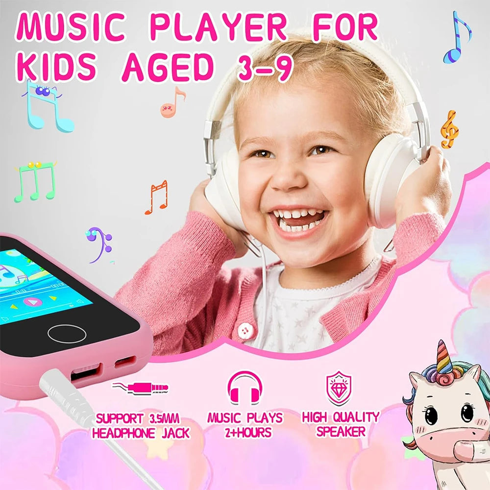 Kids Muscial Smart Phone Toys Cartoon Unicorn