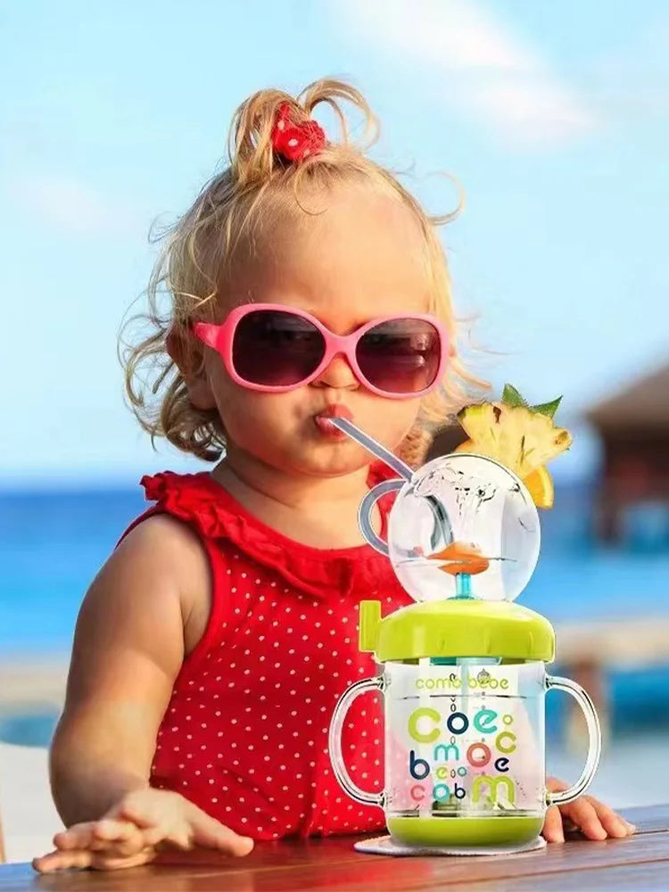 220ML Kid Water Glass Learning Cup Portable Drinking