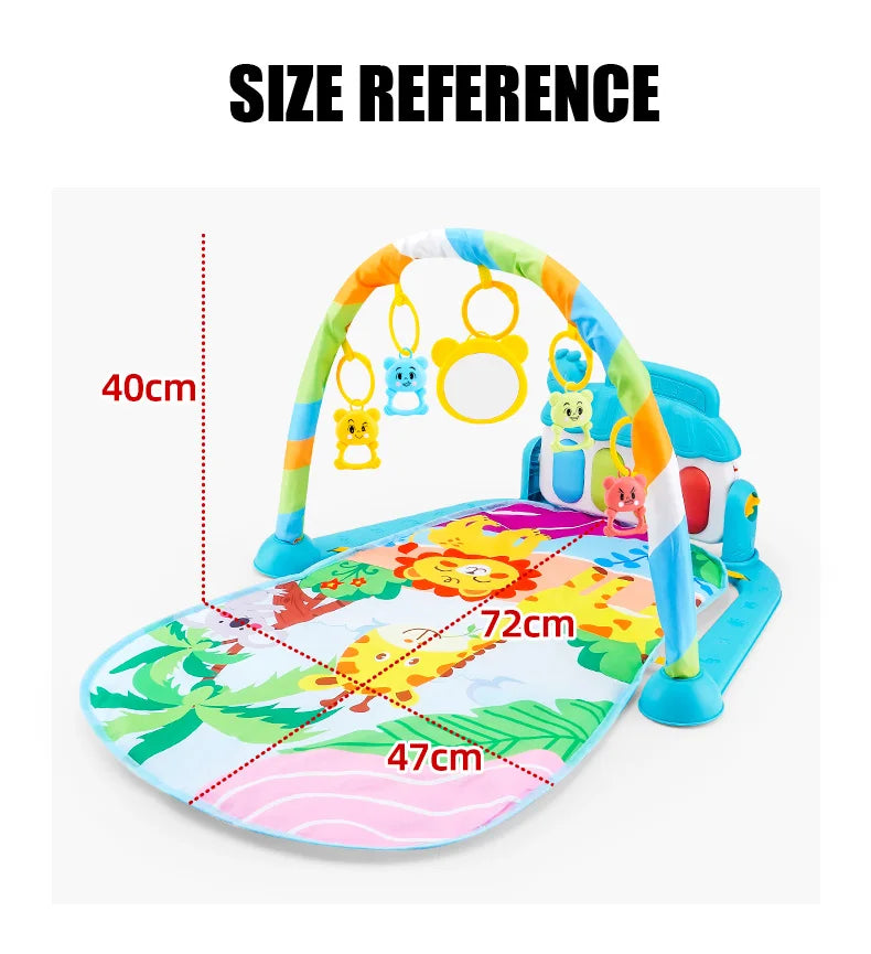 Baby Fitness Stand Music Play Gym Activity Toys