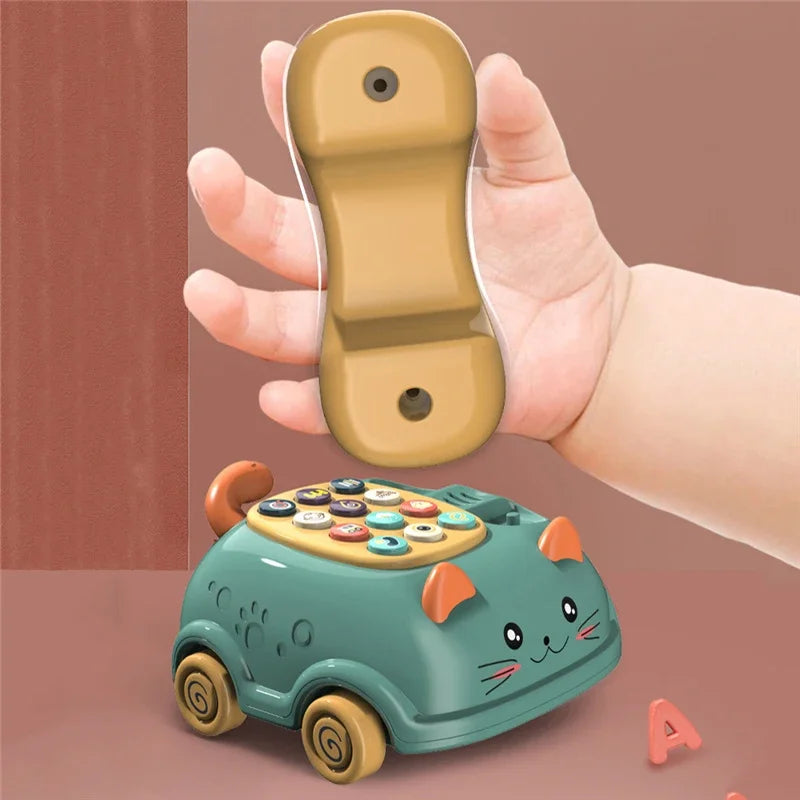 Baby 3-in-1 Musical Phone Toys Toddler Interactive