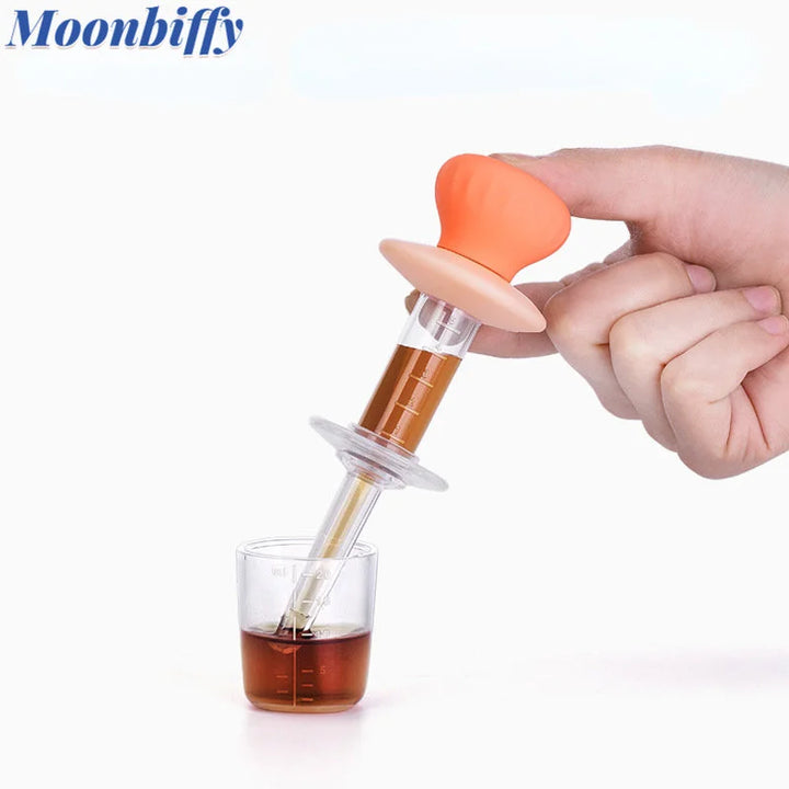 Infant Syringe Nipple with Scale Baby Squeeze Medicine