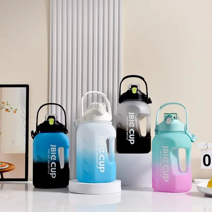 Large Capacity 3000ML Sports Water Bottle With Handle