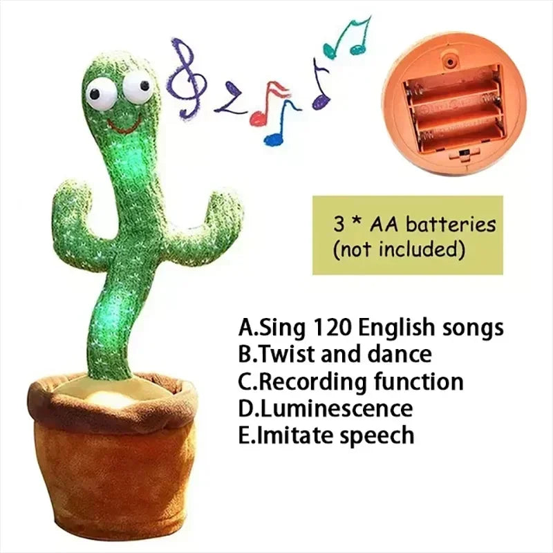 Dancing Talking Cactus Toys Birthday Present Dancing