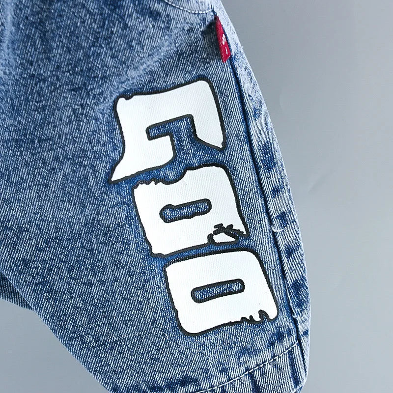 Baby boy clothes spring autumn fashion ripped denim