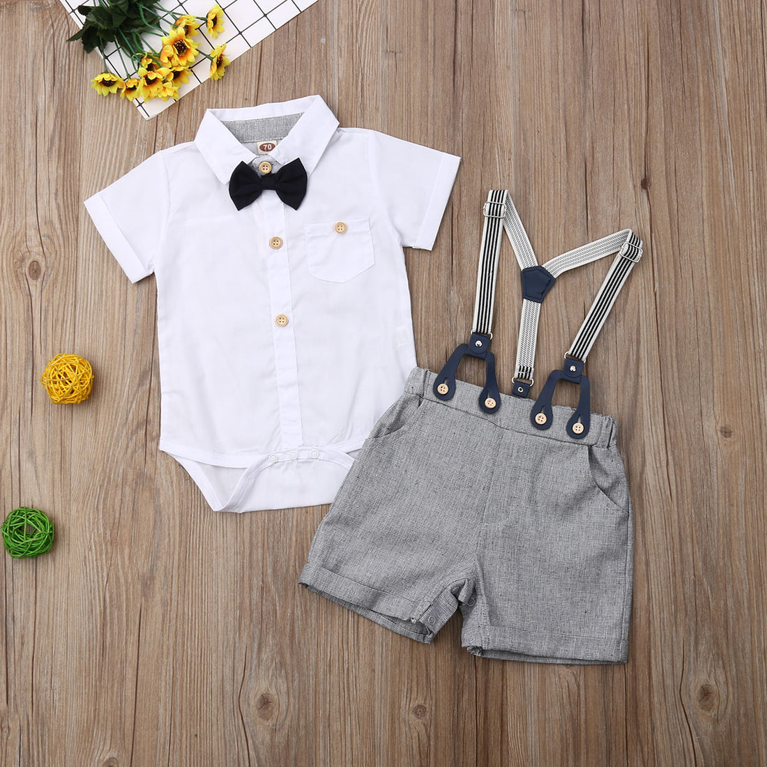 Toddler Boys Formal Wear Set Baby Gentleman Tuxedo