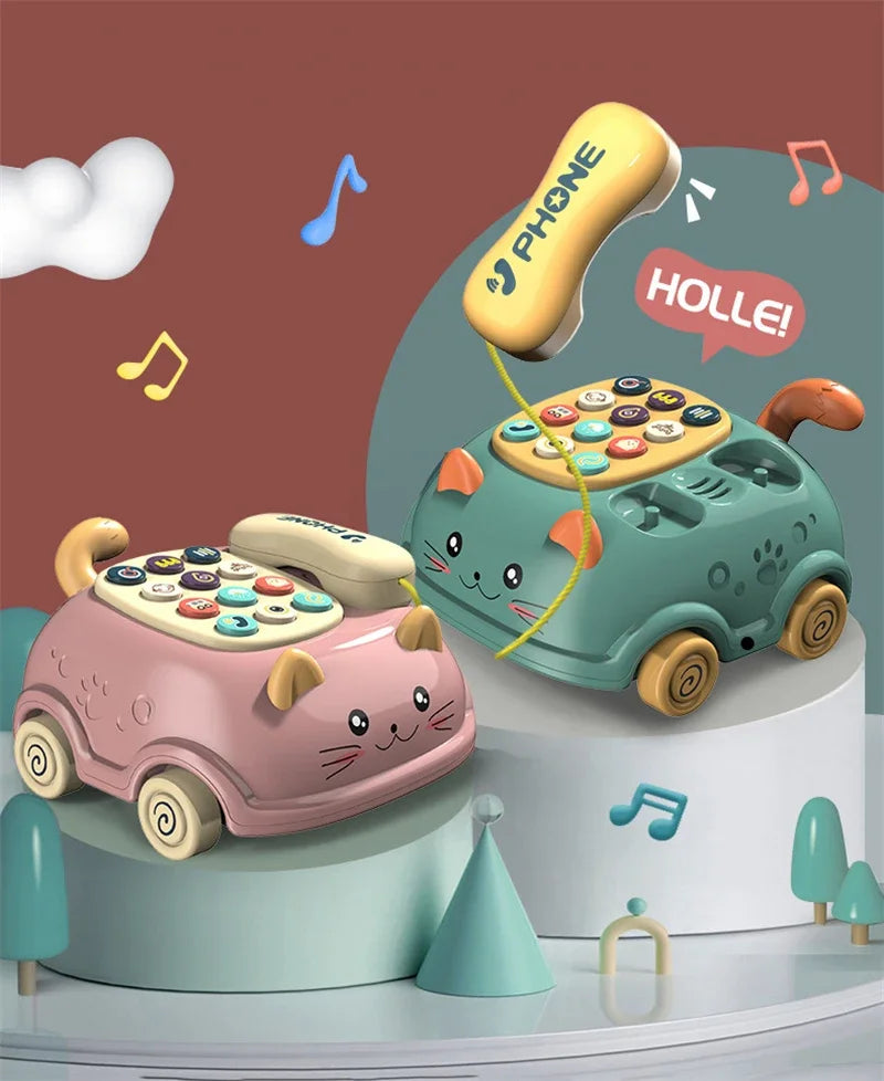 Baby 3-in-1 Musical Phone Toys Toddler Interactive