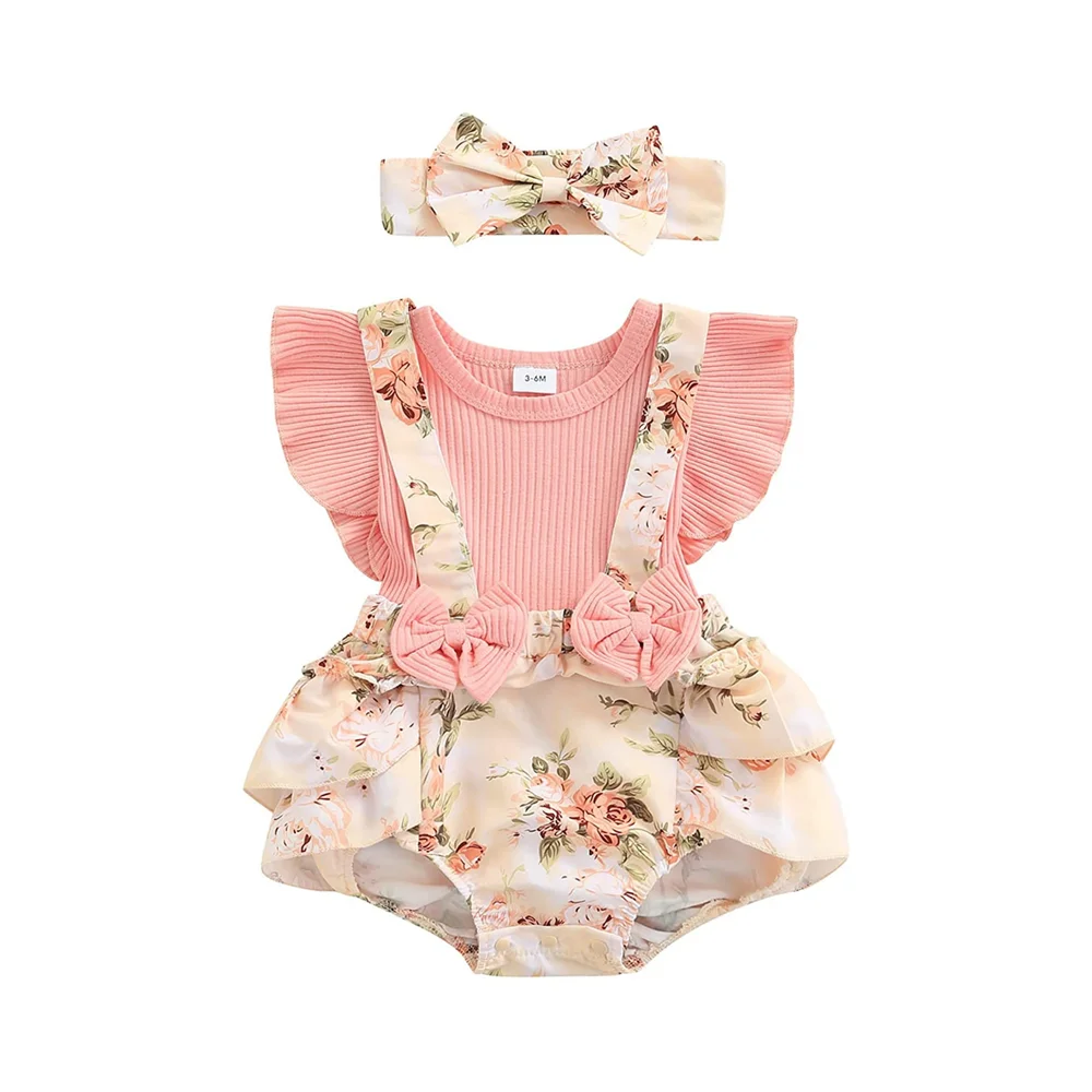 Kids Dress For 0-18 Months Cotton Ruffle Sleeve Cute