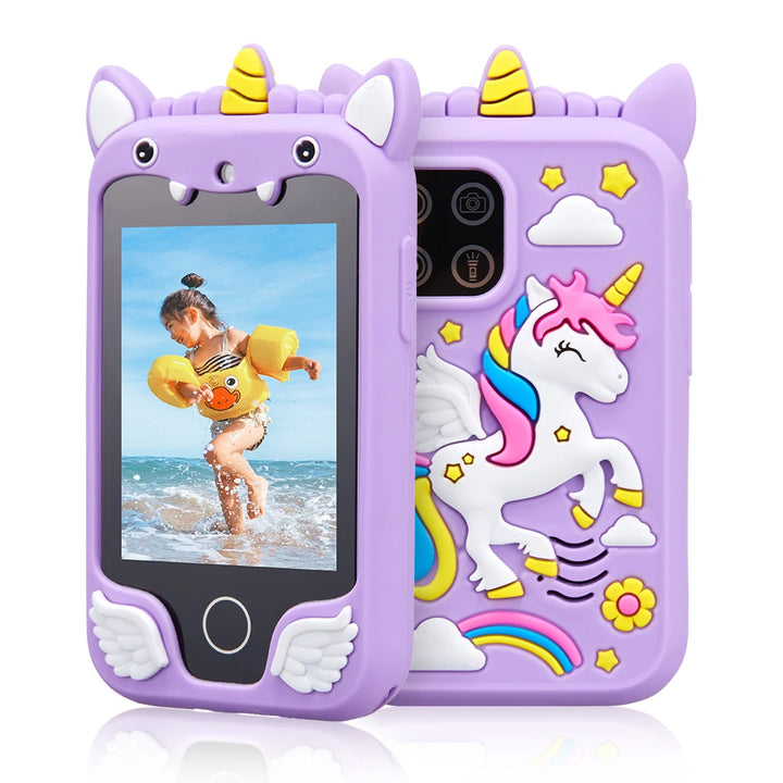 Kids Muscial Smart Phone Toys Cartoon Unicorn