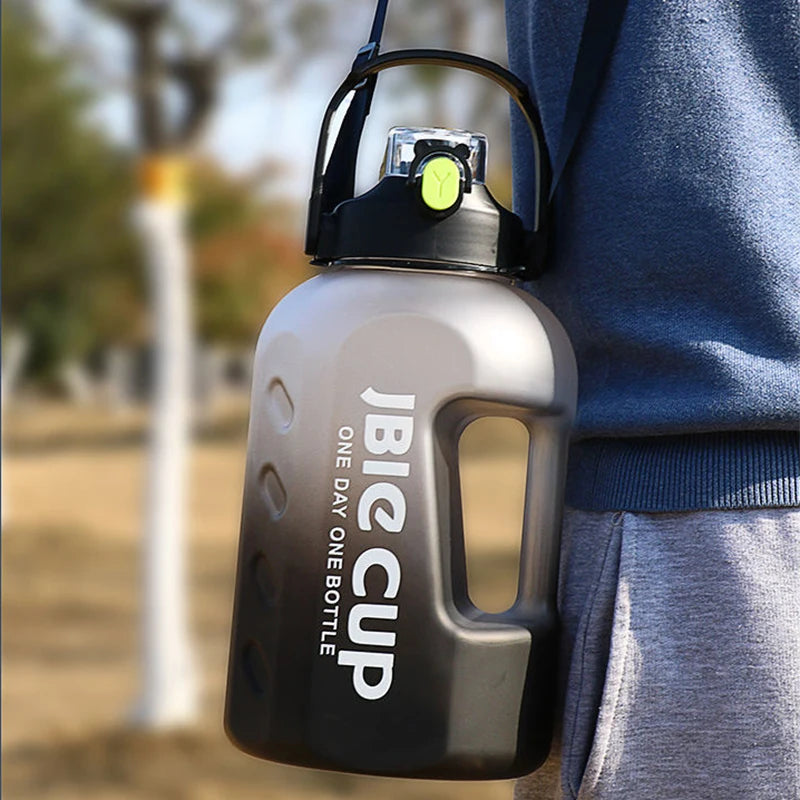 Large Capacity 3000ML Sports Water Bottle With Handle