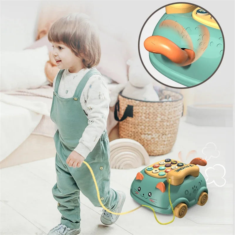 Baby 3-in-1 Musical Phone Toys Toddler Interactive