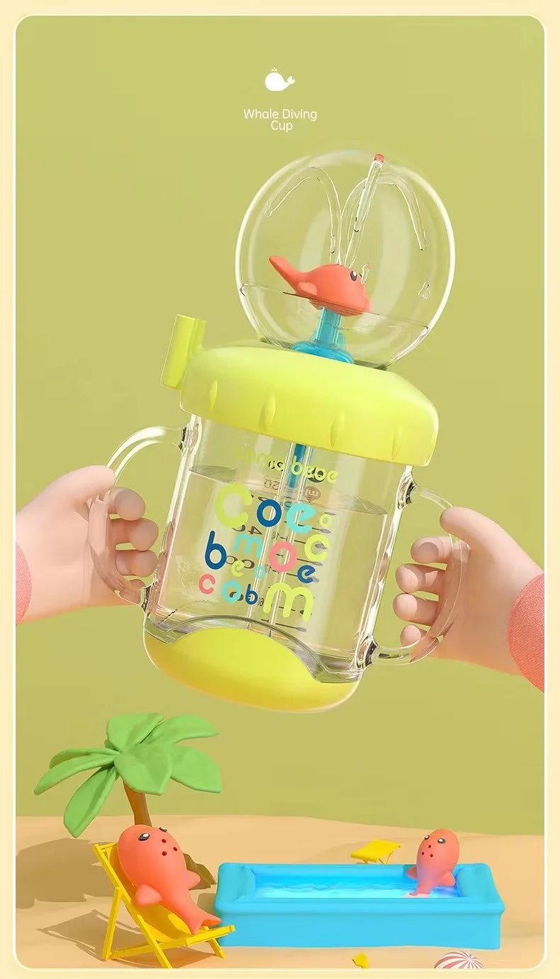 220ML Kid Water Glass Learning Cup Portable Drinking