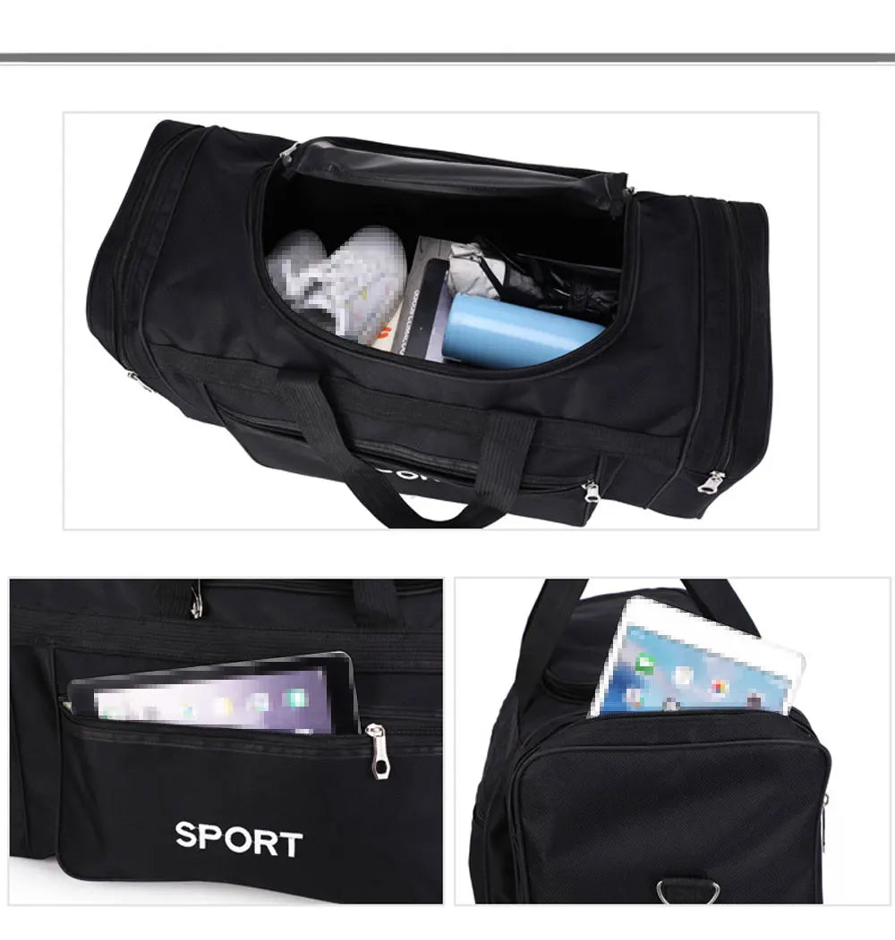 YIXIAO Big Capacity Sports Fitness Bag For Men Outdoor