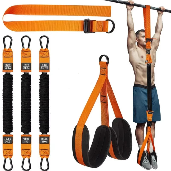 Pull-up Power with Auxiliary Trainer Elastic Rope Pull Bar