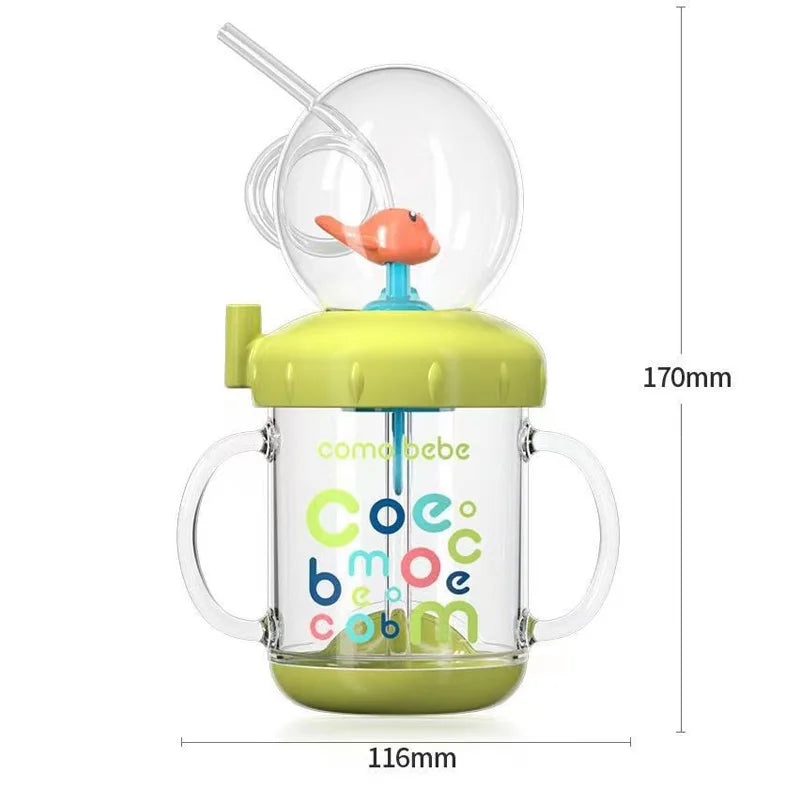 220ML Kid Water Glass Learning Cup Portable Drinking