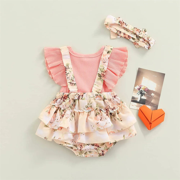 Kids Dress For 0-18 Months Cotton Ruffle Sleeve Cute