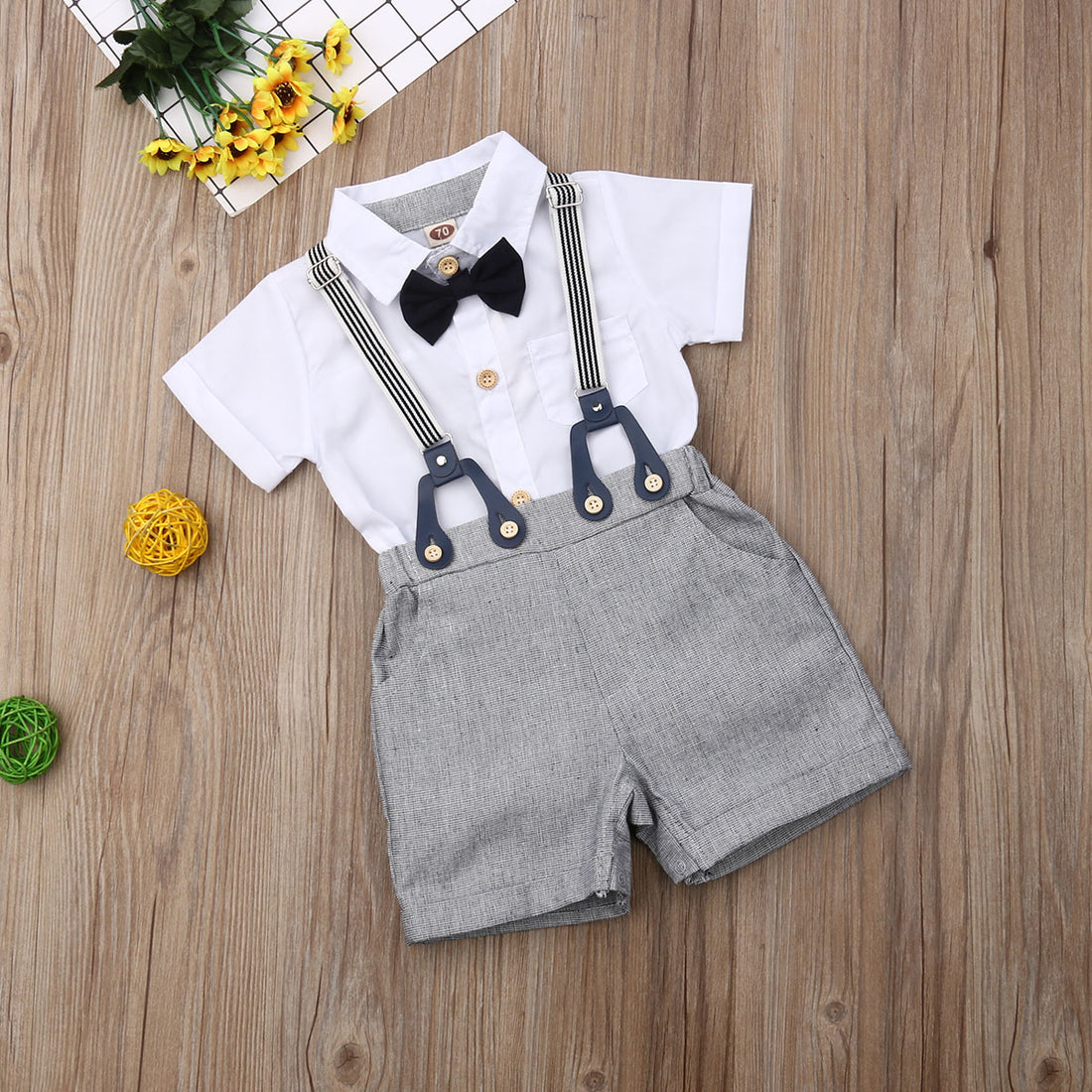 Toddler Boys Formal Wear Set Baby Gentleman Tuxedo