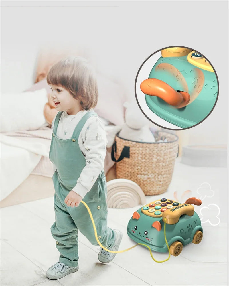 Baby 3-in-1 Musical Phone Toys Toddler Interactive