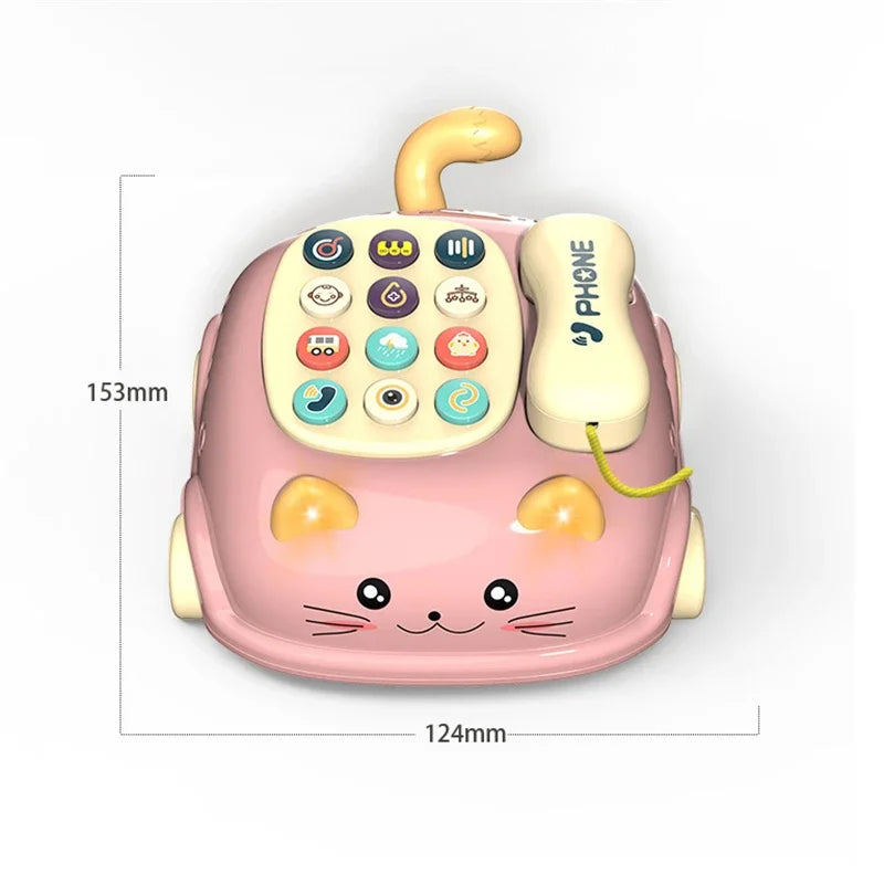 Baby 3-in-1 Musical Phone Toys Toddler Interactive