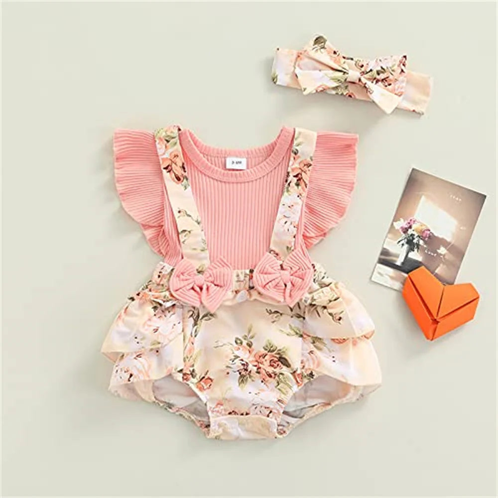 Kids Dress For 0-18 Months Cotton Ruffle Sleeve Cute