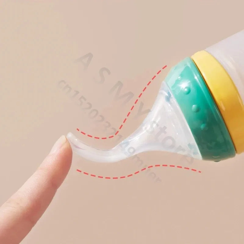 BBET Squeezing Feeding Bottle Silicone Newborn Baby