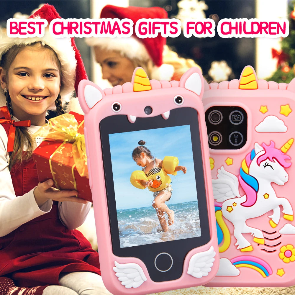 Kids Muscial Smart Phone Toys Cartoon Unicorn