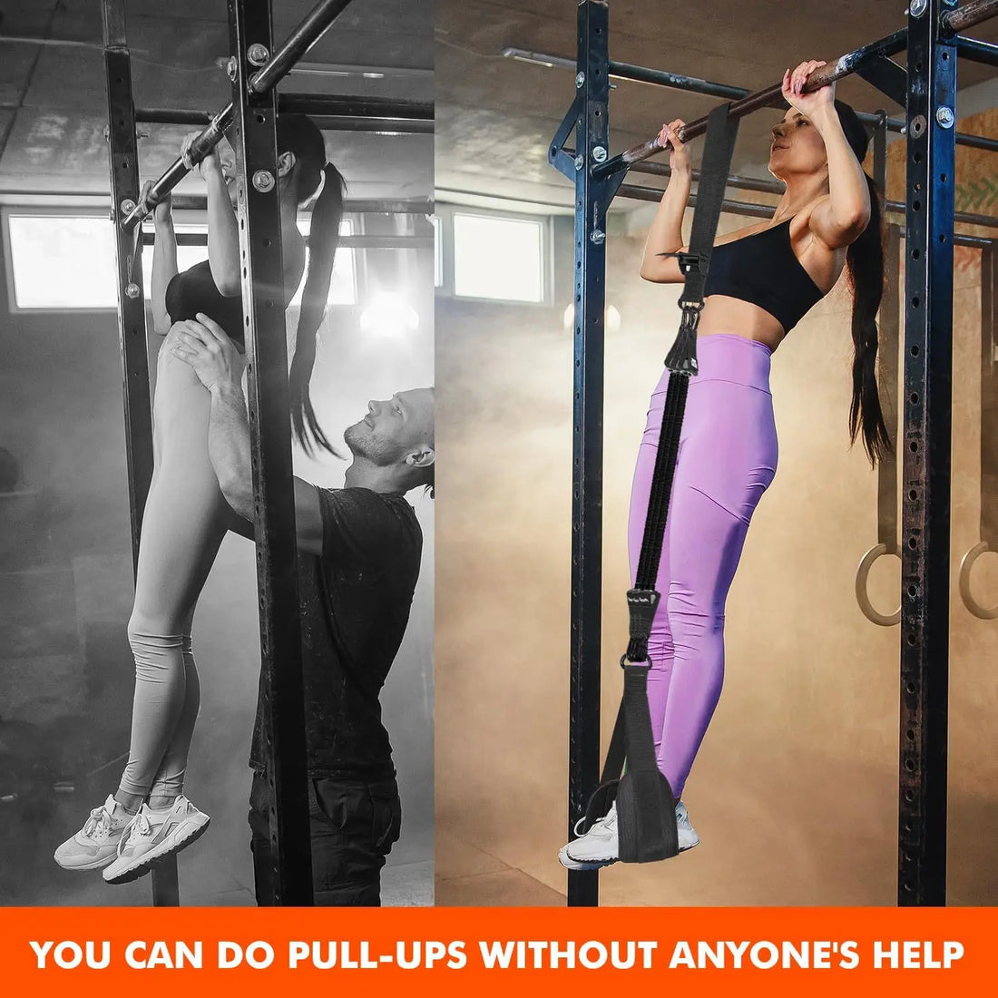 Pull-up Power with Auxiliary Trainer Elastic Rope Pull Bar