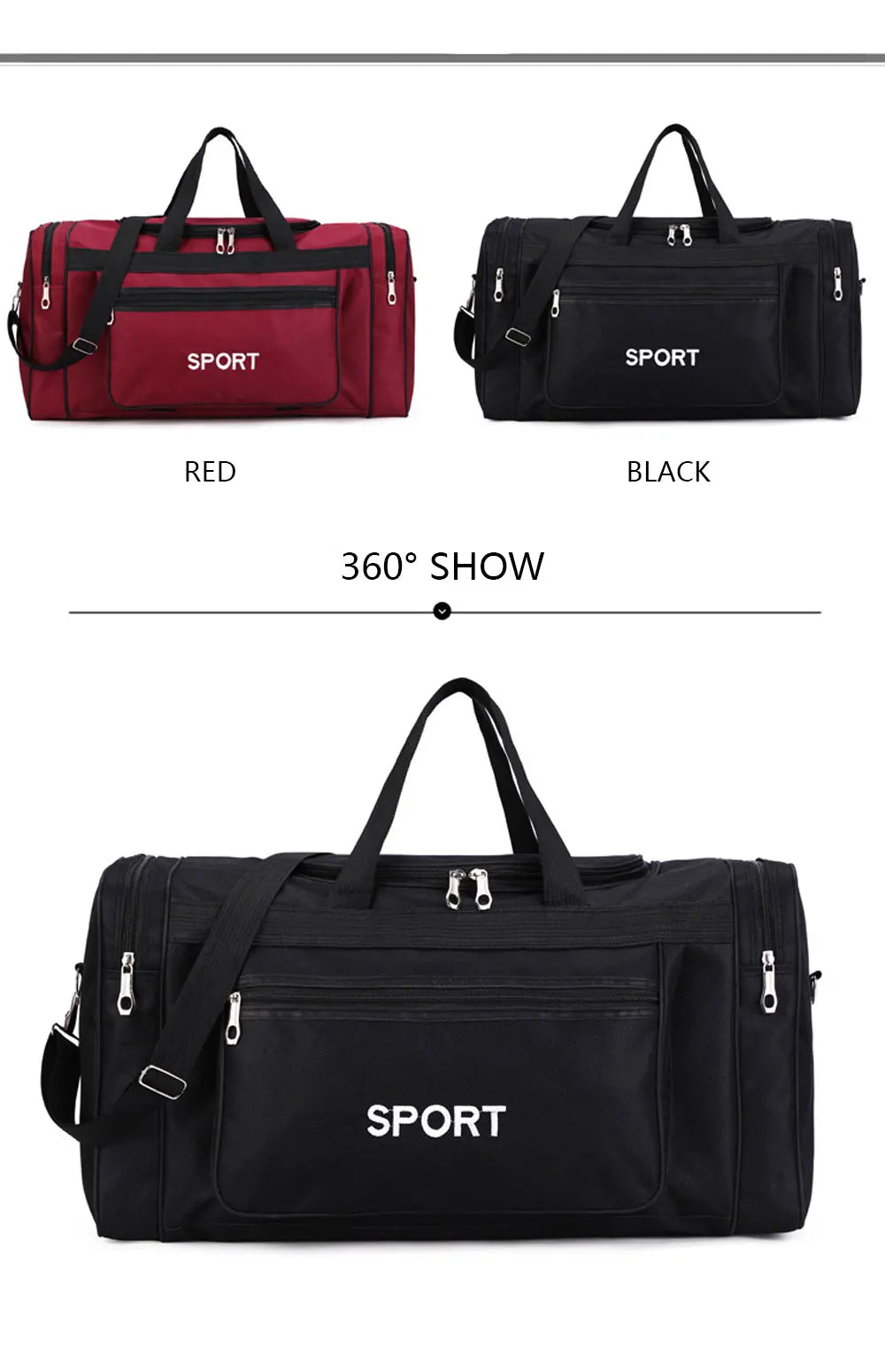 YIXIAO Big Capacity Sports Fitness Bag For Men Outdoor