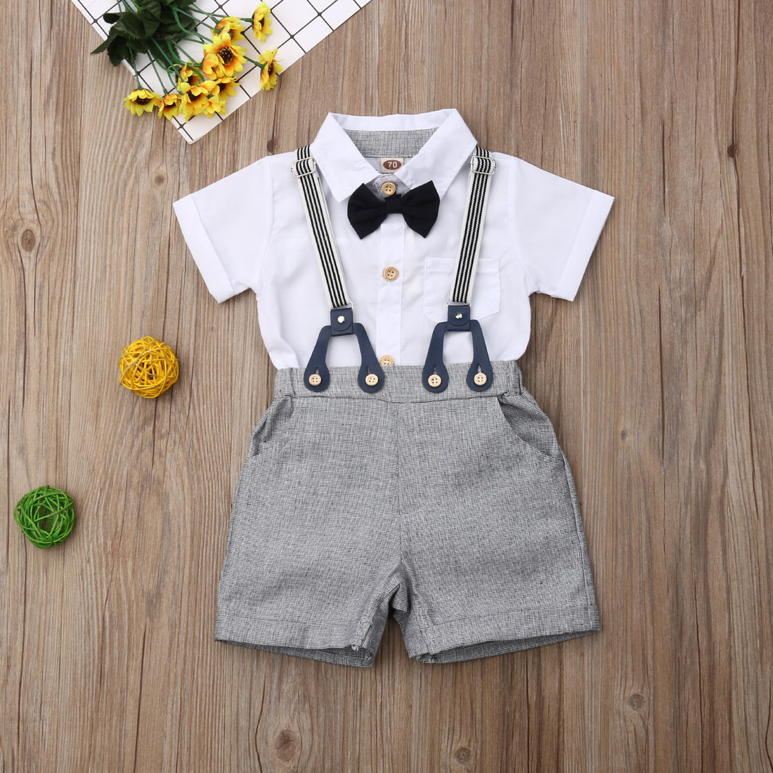 Toddler Boys Formal Wear Set Baby Gentleman Tuxedo