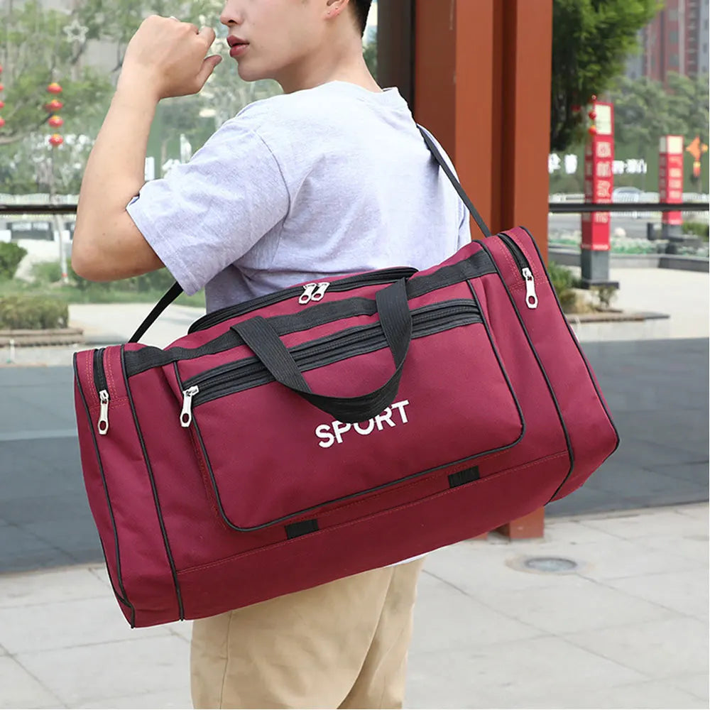 YIXIAO Big Capacity Sports Fitness Bag For Men Outdoor