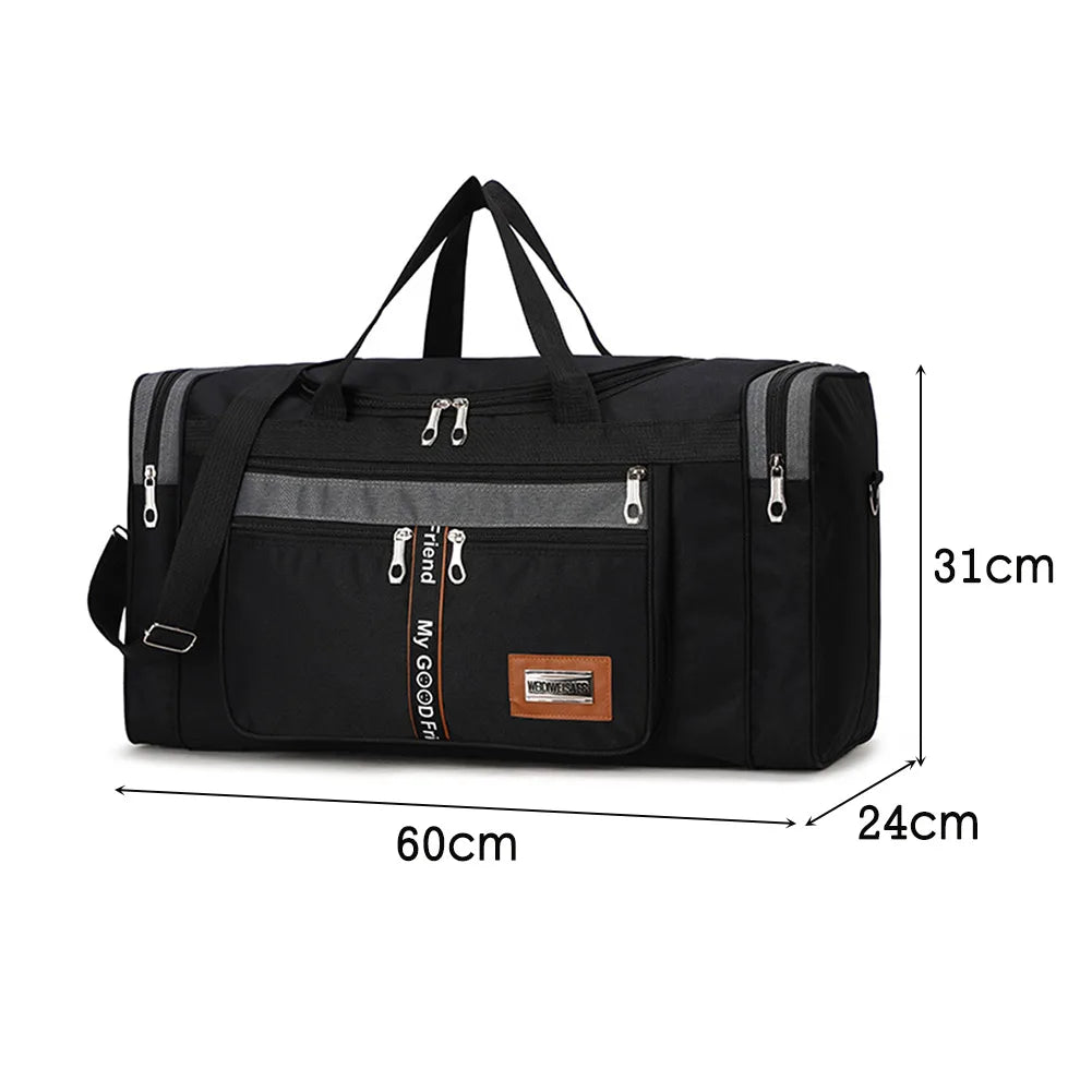 Nylon Travel Duffel Bag Large Capacity Handbag Portable